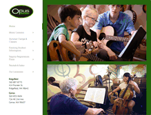 Tablet Screenshot of opusschoolofmusic.com